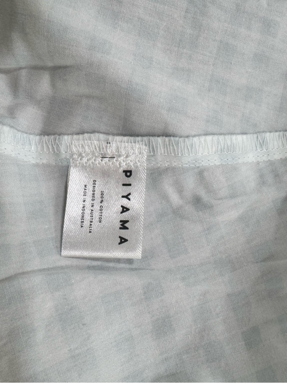 Light Blue Gingham Ruffle Button-Front Blouse - Picture 5 of 6